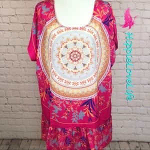 UMGEE TOP DRESS NWT SUPER CUTE AND FLOWY FUCHSIA